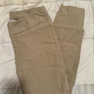 Jules & Leopold Tan Stretchy Capri Work Pants - Size M